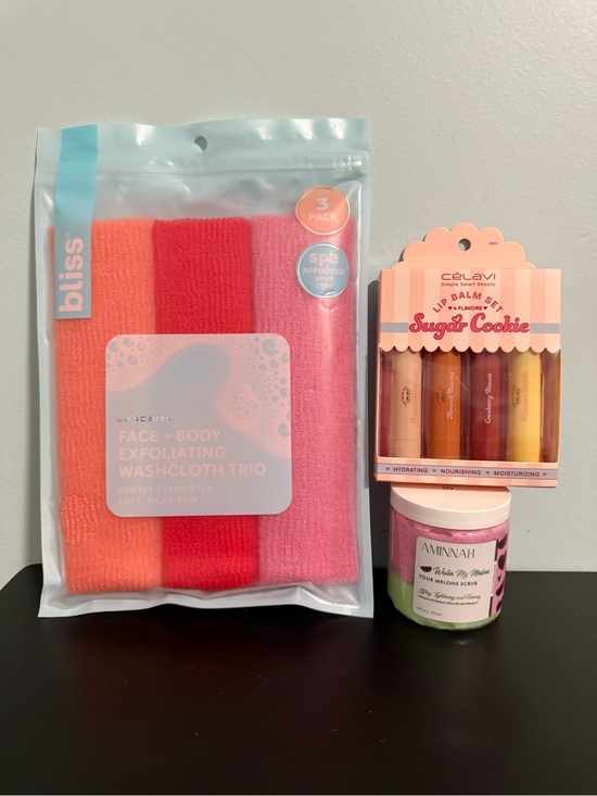Aminnah Other - Beauty Bundle 3 piece set includes Aminnah watermelon scrub! All NWT